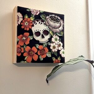 Beaded skull Mandela arts artist is Jade Powers NWT